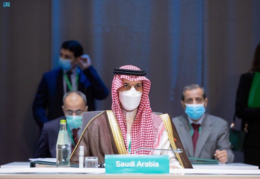 أكد وزير الخارجية السعودي، (فيصل بن فرحان) أن الحل السياسي هو الحل الوحيد للأزمة السورية، وفقًا للقرار الدولي رقم 2254 والقرارات الدولية ذات الصلة.