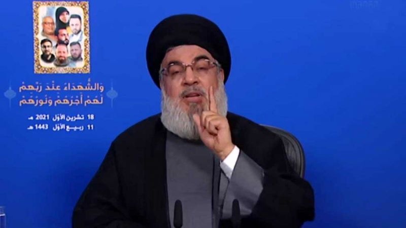 ألقى زعيم حزب الله اللبناني حسن نصر الله مساء أمس الإثنين كلمة متلفزة، متوعدًا فيها اللبنانيين بحرب واسعة، ومهددًا حزب اللبنانية على خلفية الأحداث الأخيرة التي شهدتها بيروت.